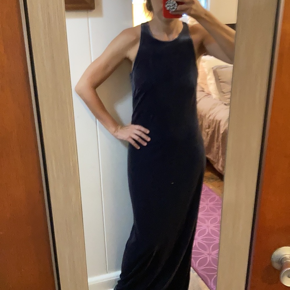 Vintage 90s Laundry Shelli Segal Velvet Formal Maxi Dress size 4